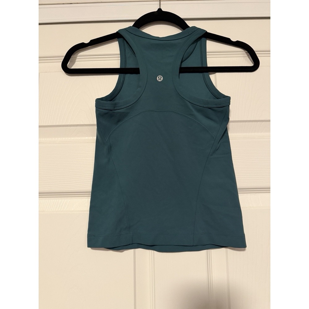 Lululemon Teal Racerback Tank Top Align Athleisure Sporty Size 2